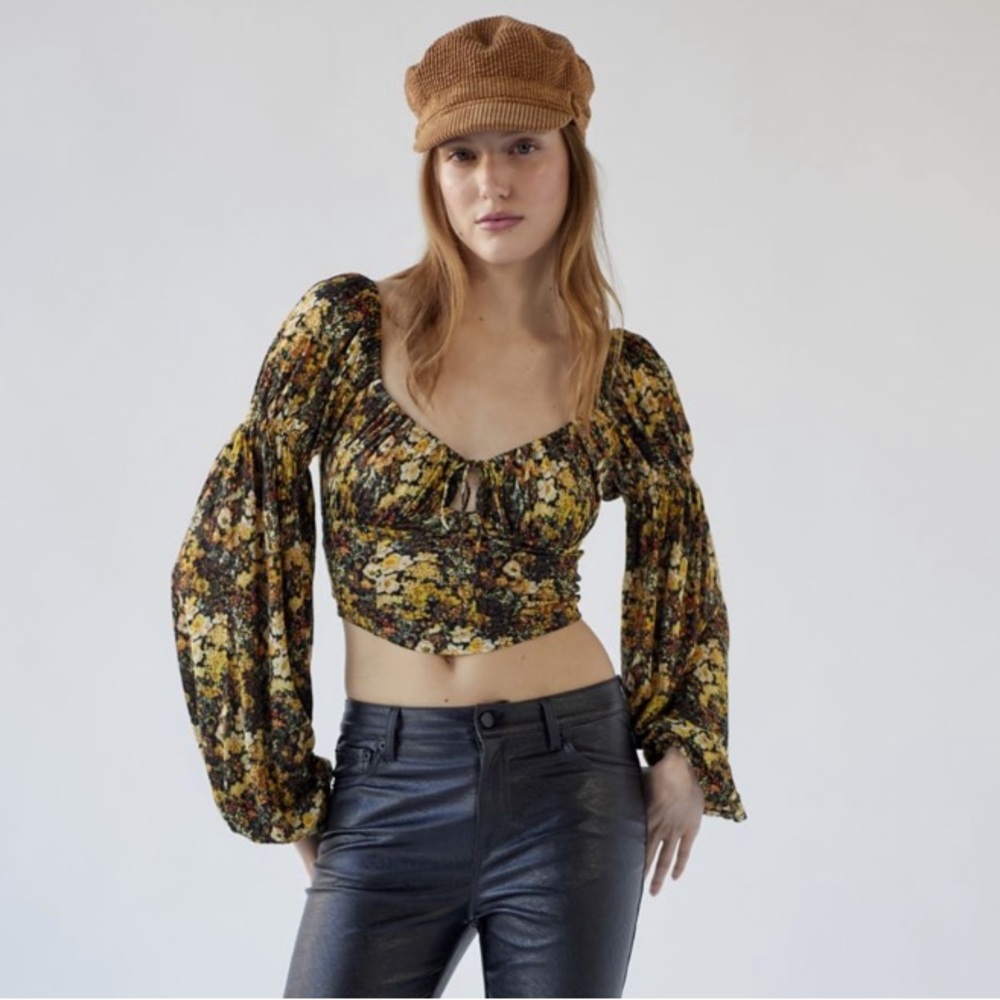 uo elowen puff sleeve blouse - Picture 6 of 7
